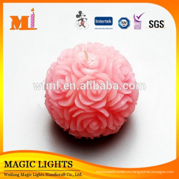 Regalo hermoso de la boda Rose Ball Candle Favor